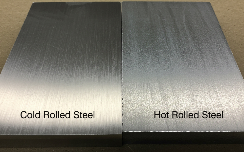 A comparison of cold-rolled steel and hot-rolled steel