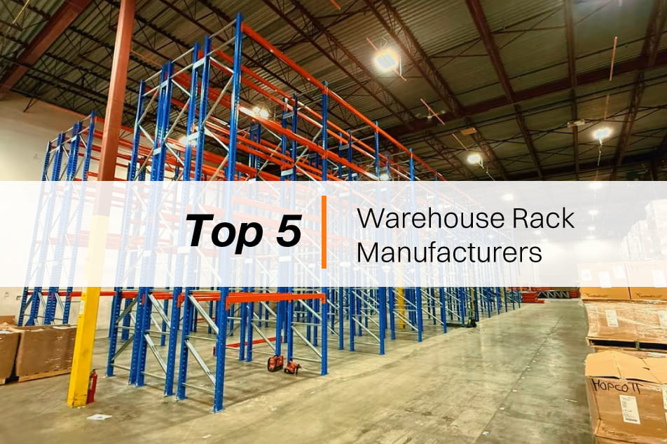 Poster Caption image of warehouse racking system