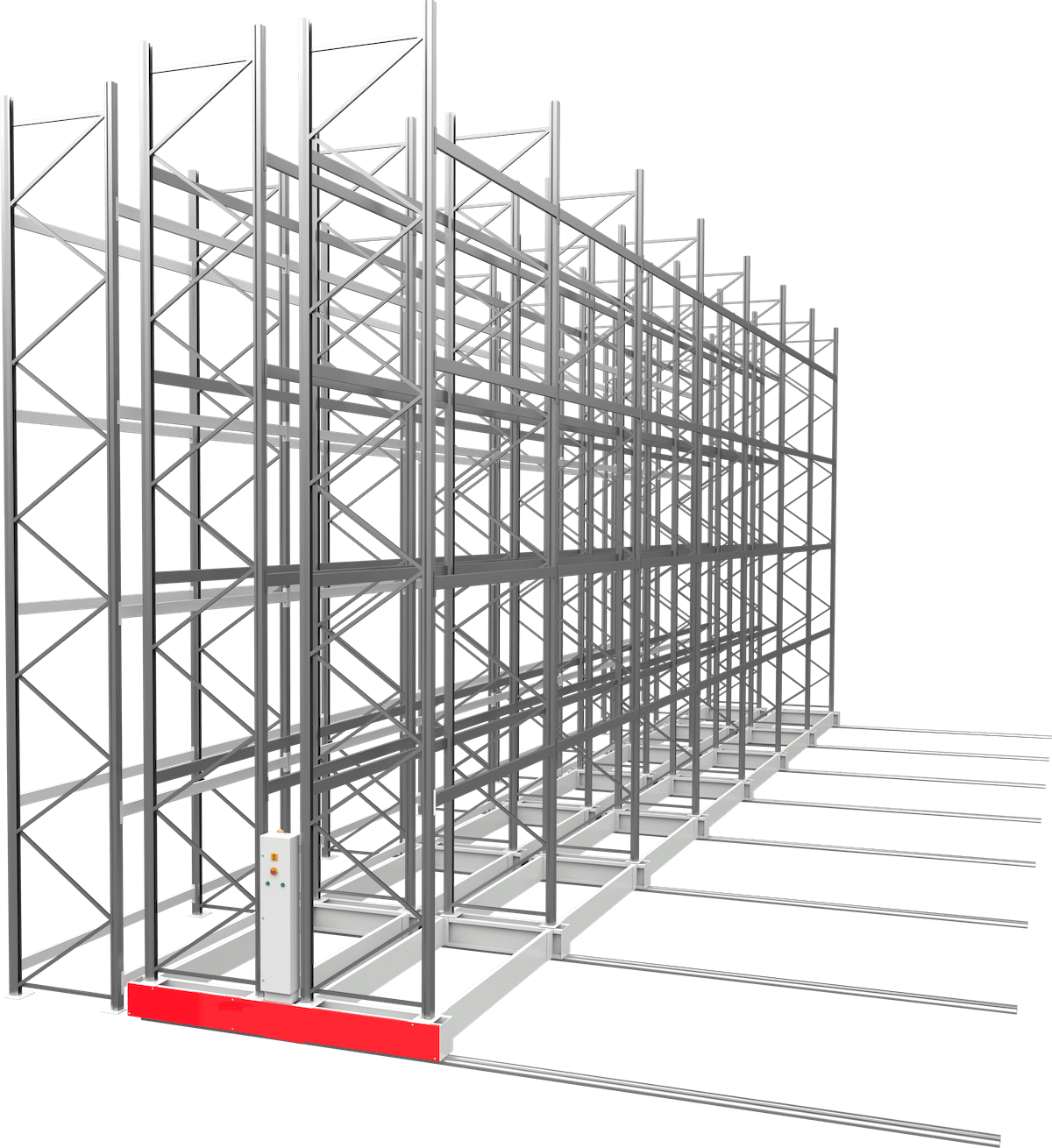 Caption image of compact shelving library